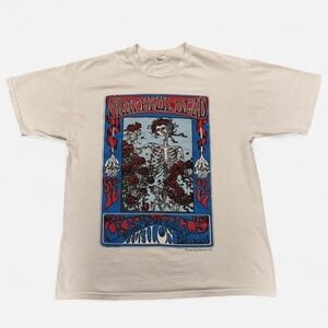 90s Grateful Dead Skeleton Roses Avalon Ballroom T Shirt Large Single Stitch